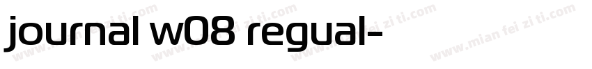 journal w08 regual字体转换